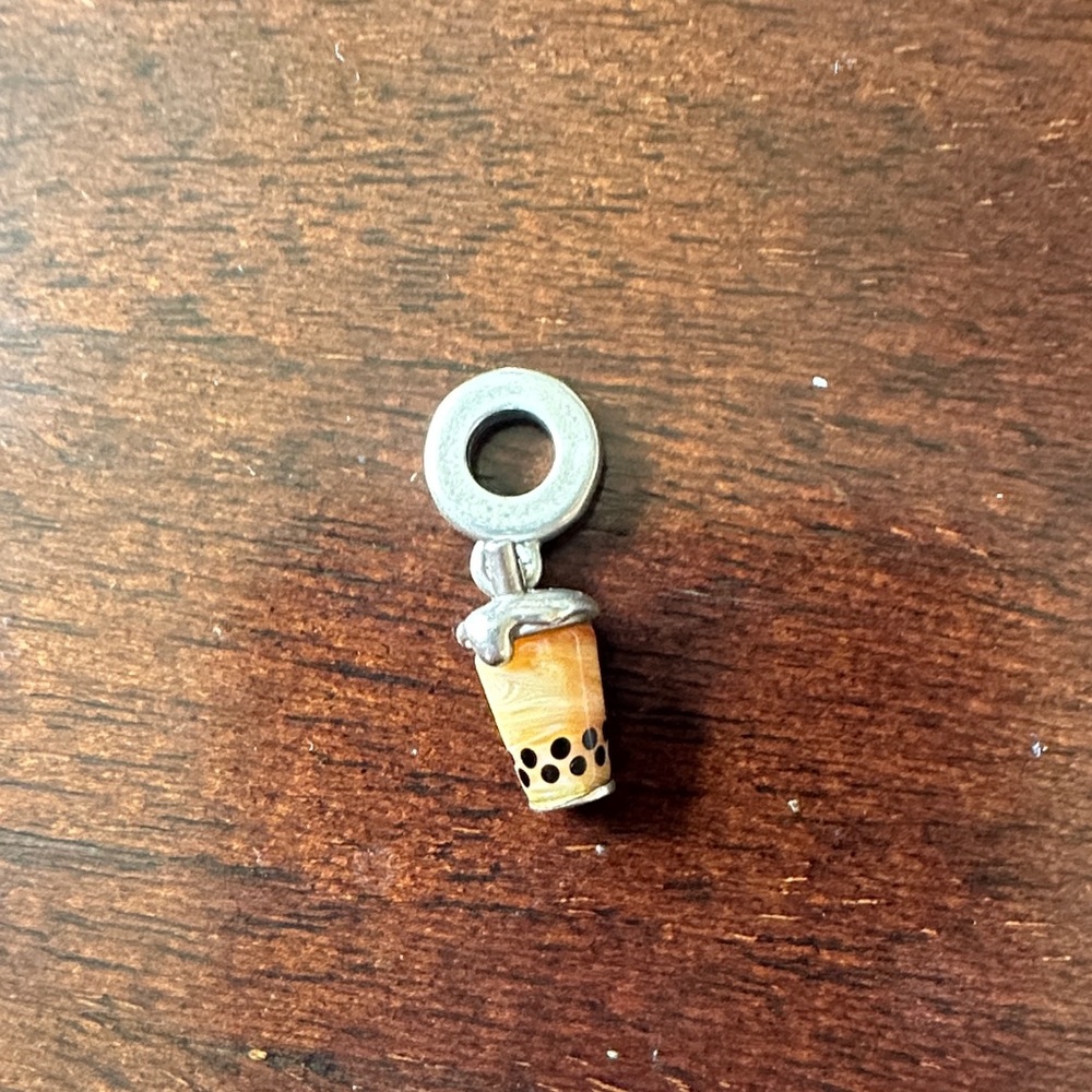 Pandora boba charm 🧋🖤